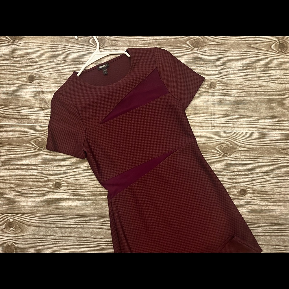 Express Mesh Cutout Dress